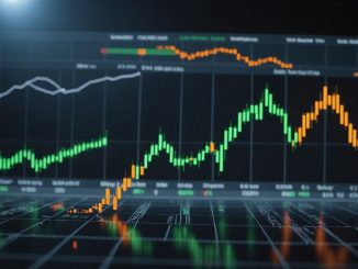 Stock market graph showing mixed reactions and small caps rise