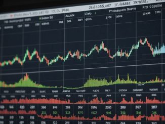 Earnings reports calendar and stock market charts