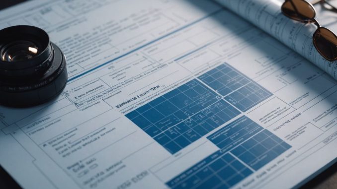 Tax documents and futuristic elements for Project 2025 blueprint