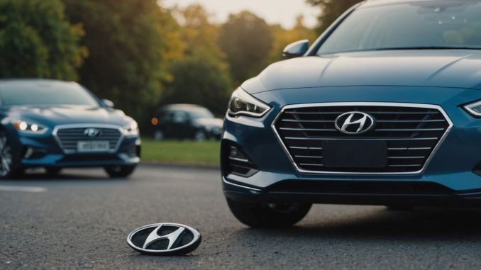 Amazon and Hyundai logos with a car image